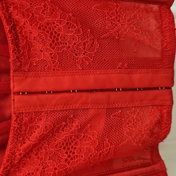 Victoria's Secret, Red, Lace, Corset, Sleep, Honeymoon, Party, Holiday, Fancy, - Picture 5 of 6